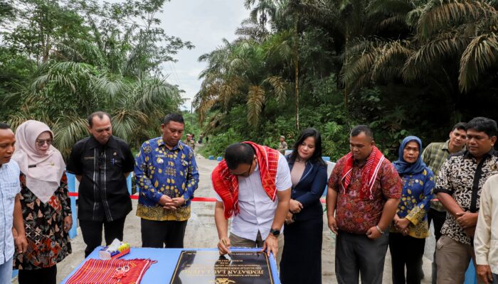 Diresmikan Asri Ludin Tambunan, Jembatan Lau Lateng Di Sibolangit Resmi Berfungsi