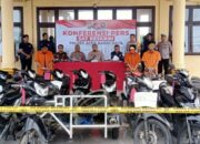 Polres Abdya Ciduk Tiga Pelaku Curanmor, 20 Sepeda Motor Dan 1 Betor Diamankan