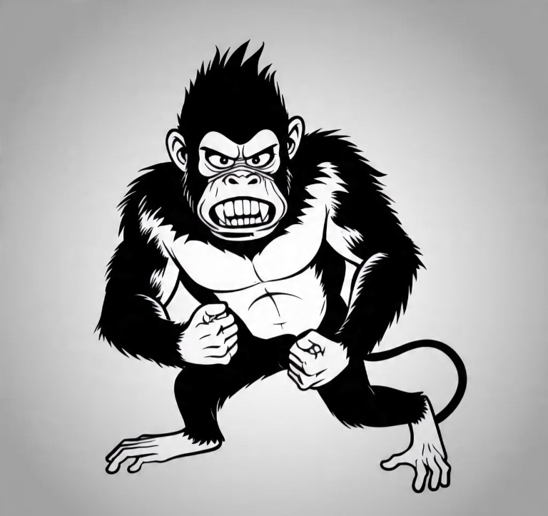 Teror Monyet Liar Hantui Warga Kelurahan Brandan Barat 