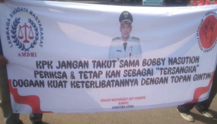 KAMAK Desak KPK Tetapkan Bobby Nasution Tersangka Kasus Korupsi Proyek Jalan Di Dinas PU PR Sumut