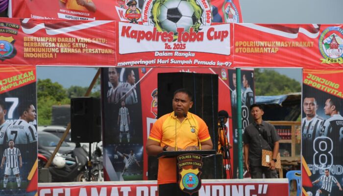 Turnamen Sepakbola Kapolres Toba Cup 2025 Sambut Sumpah Pemuda