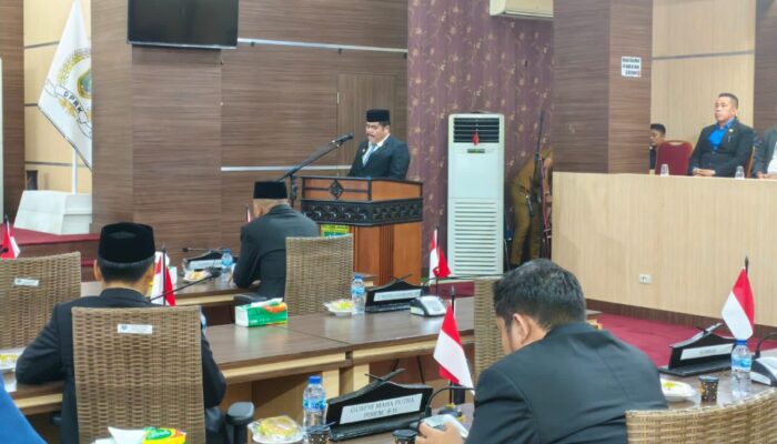 Paripurna DPRK, Wakil Bacakan Pidato Wali Kota Subulussalam
