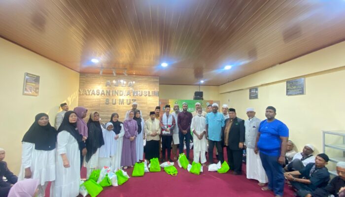 Dompet Dhuafa Salurkan Santunan untuk 120 Mualaf di Masjid Jamik Kebun Bunga Medan
