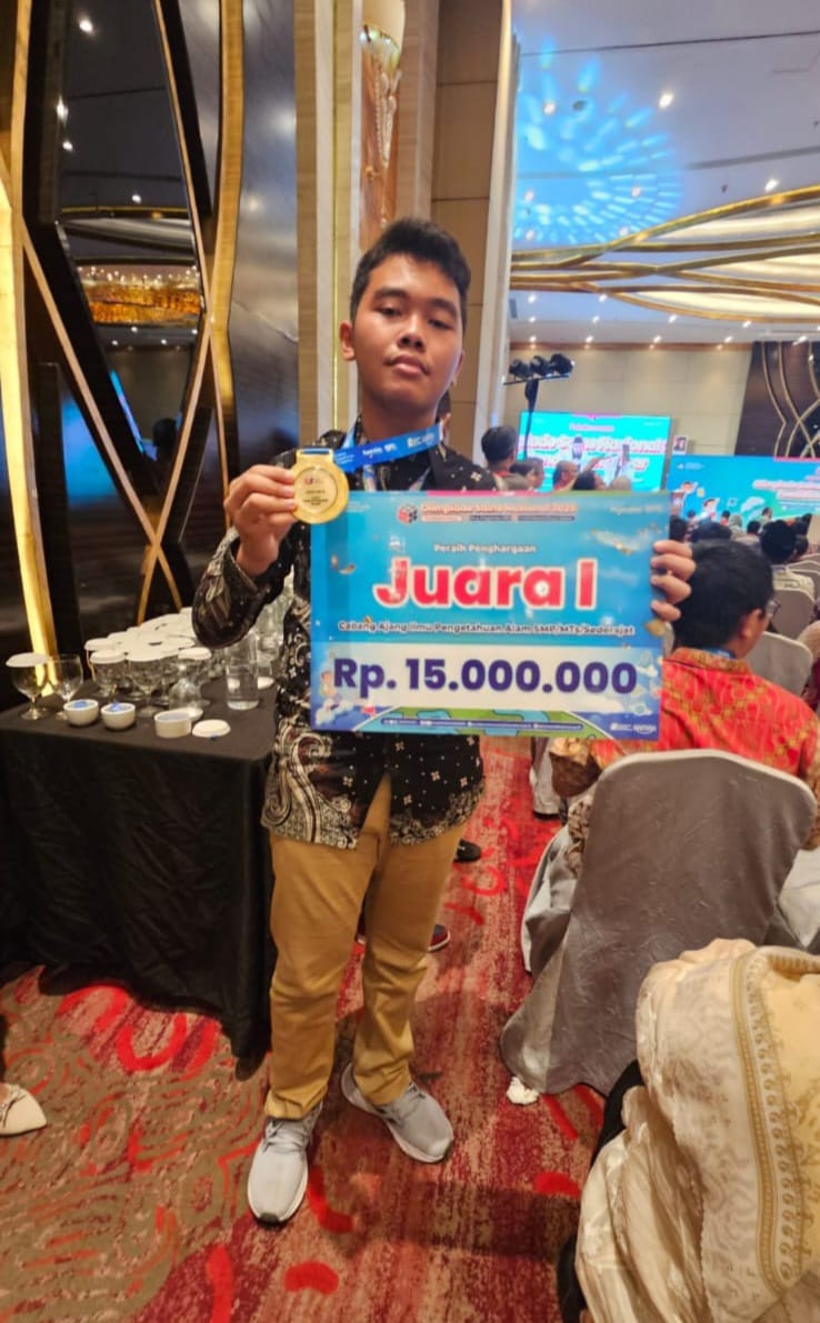 Siswa SMP Binjai Sabet Emas Di OSN IPA Nasional