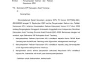 KPU RI Sudah Terbitkan SK PAW Anggota KIP Aceh Tamiang