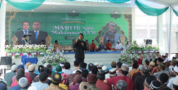 Maulid Nabi Di Lapas Labuhanruku, Warga Binaan Tampilkan Hadroh
