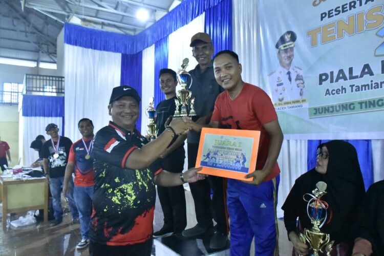 Ini Pemenang Dan Kategori Turnamen Tenis Meja Piala Bupati Aceh Tamiang