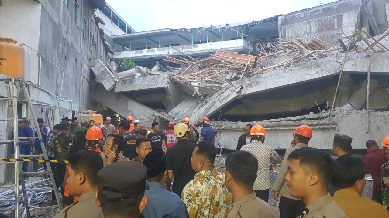 Insiden Bangunan Pondok Pesantren Roboh Di Sidoarjo, Satu Korban Meninggal Dan 38 Masih Dicari