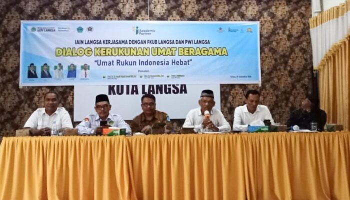 Academic Partner IAIN Langsa Gandeng FKUB dan PWI Bahas Kerukunan Umat Beragama