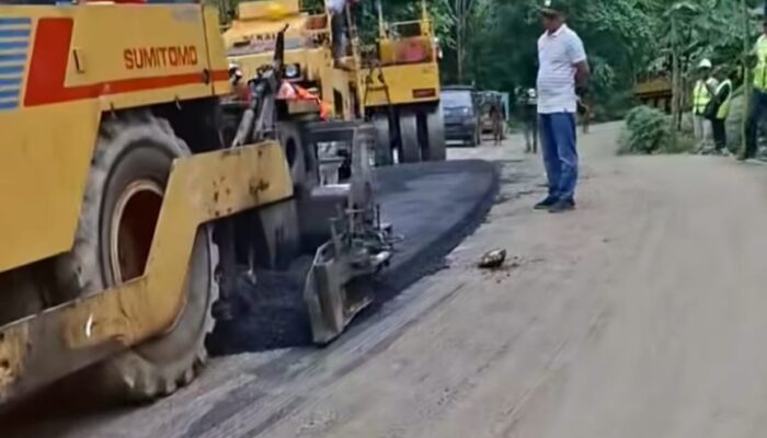Pengaspalan Jalan Ruas Lolowua – Dola Viral, Begini Penjelasan Dinas PUPR Provsu