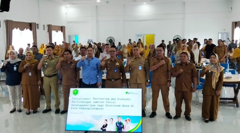BPJS Ketenagakerjaan Dan Pemko Padangsidimpuan Gelar Sosialisasi Dan Monev