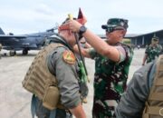 Tiga Pesawat Tempur F-15 AS Latihan Bersama Di Lanud Pekanbaru