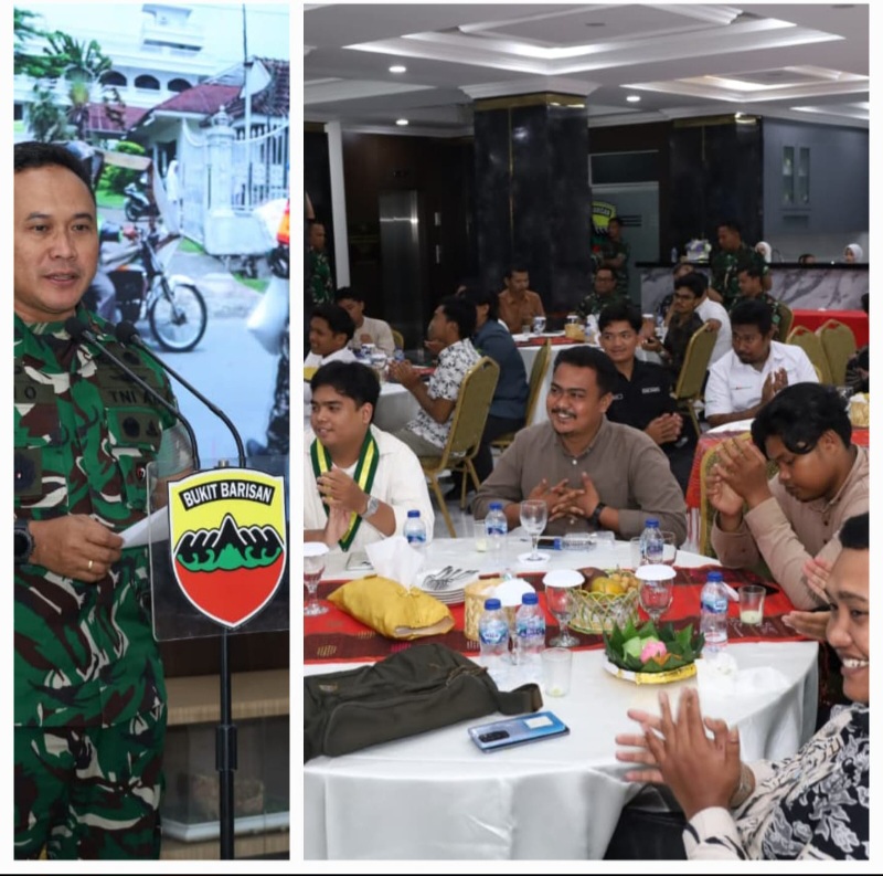 Silaturahmi Dengan Para Ketua Organisasi Kepemudaan Dan Kemahasiswaan, Pangdam I/BB Ajak Jaga Sumut Kondusif