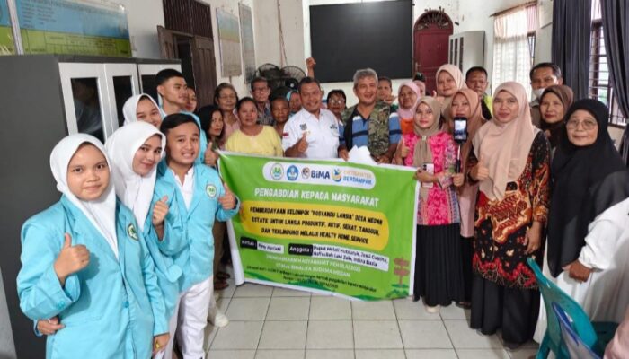 Tim PMP STIKes Binalita Sudama Berdayakan Kelompok “Posyandu Lansia” Desa Medan Estate