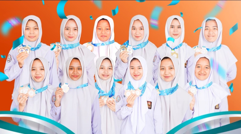 17 Siswi SMA Plus Jabal Rahmah Mulia Raih Medali Di Kompetisi Pelajar Indonesia