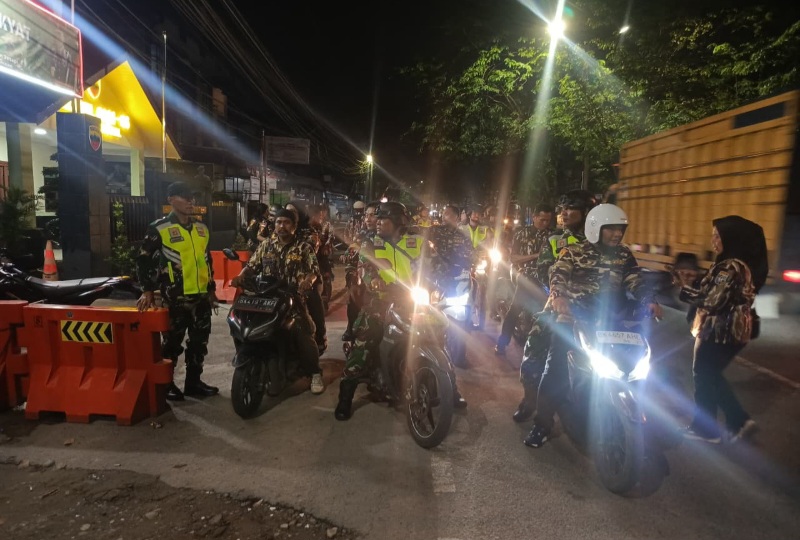 Koramil 0201-06/MS Bawa Pesan Kebersamaan, Patroli Malam Tingkatkan Kepercayaan Masyarakat
