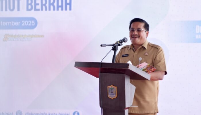 Luncurkan Program UHC Prioritas Kota Binjai, Sekdaprovsu Ingatkan Pelayanan Kesehatan Berjalan Optimal