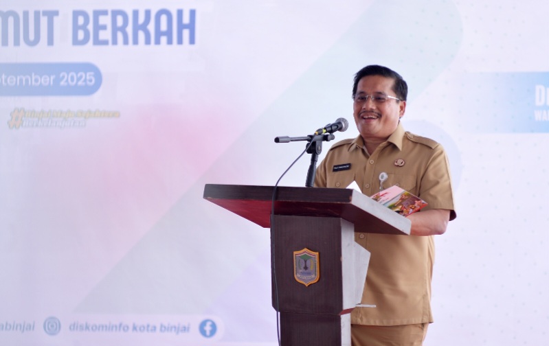 Luncurkan Program UHC Prioritas Kota Binjai, Sekdaprovsu Ingatkan Pelayanan Kesehatan Berjalan Optimal