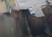 Jalan Di Depan Rumah Sakit Di Bangkok Amblas, Apa Penyebabnya?