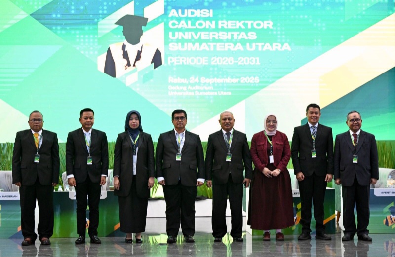 Audisi Rektor USU 2026-2031 Berjalan Sukses, 8 Calon Paparkan Program Kerja Terbaiknya