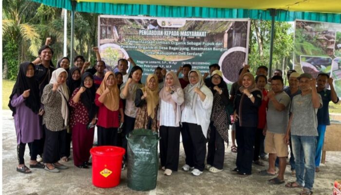 USU Dorong Pemanfaatan Limbah Rumah Tangga Serta Perkebunan Jadi Pupuk Dan Pestisida Organik