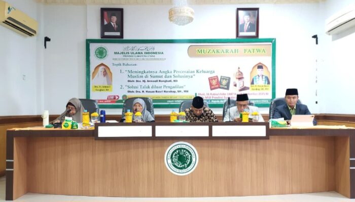 Komisi Fatwa MUI Sumut Gelar Muzakarah Bahas Cerai Di Luar Pengadilan Agama