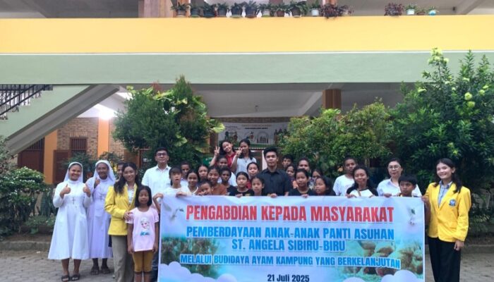 Pemberdayaan Anak Panti Asuhan St. Angela Deli Tua Melalui Budidaya Ayam Kampung Berkelanjutan