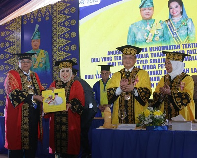 UDI Anugerahkan Gelar Kehormatan Kepada Raja Muda Dan Raja Puan Muda Perlis