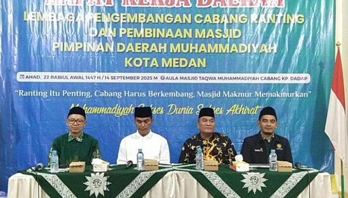 Rakerda LPCR PM MuhammadiyahKota Medan Siapkan Masjid Unggulan