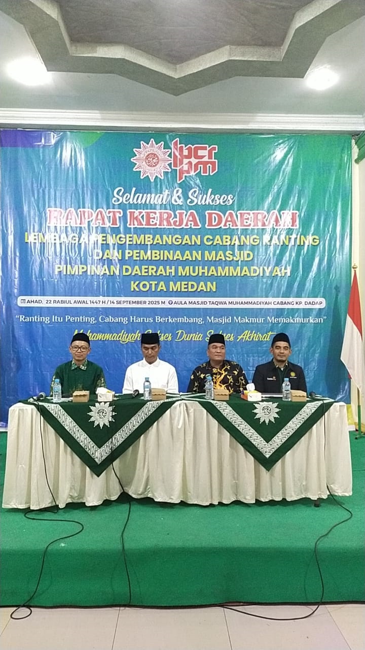 Rakerda LPCR PM MuhammadiyahKota Medan Siapkan Masjid Unggulan