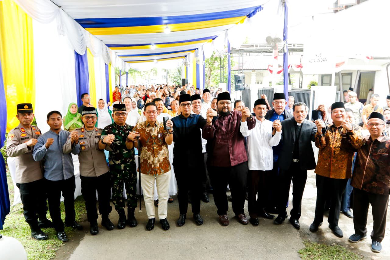 Doa Bersama Pemuka Lintas Agama, Wakil Rektor 1 UINSU Beri Tausiah