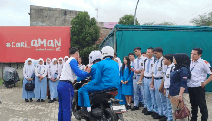 Honda Edukasi Safety Riding Siswa SMK Brigjend Katamso Medan
