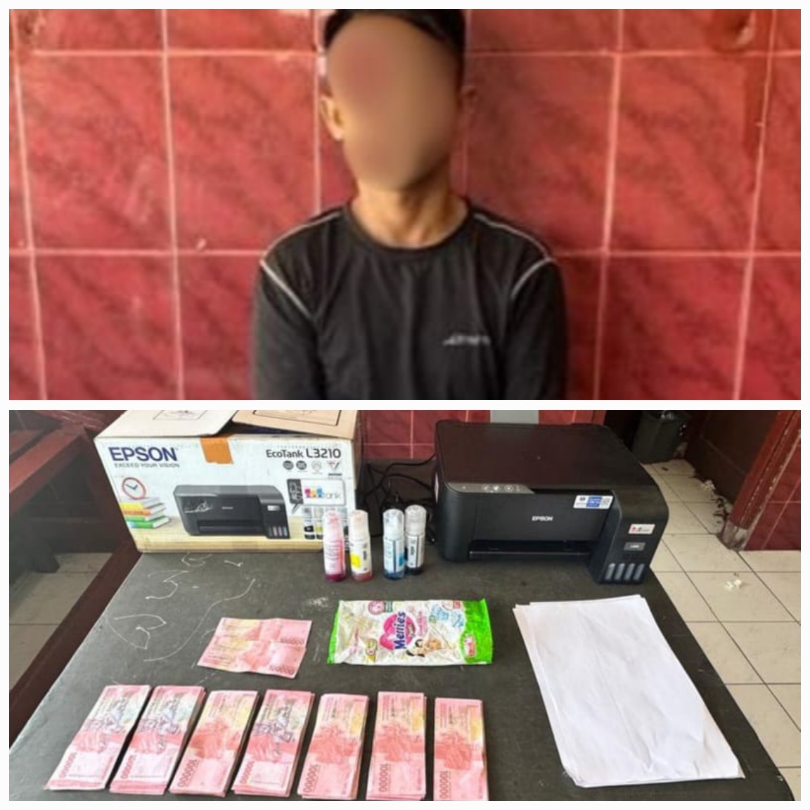 Polisi Berhasil Amankan Pengedar Uang Palsu Di PP Batu, Nisel