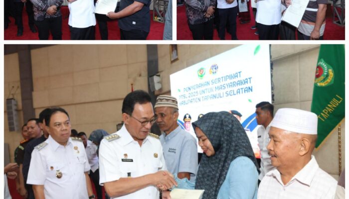 Gratis, 200 Sertifikat Tanah Dari Gus Irawan Ke Masyarakat Tapsel