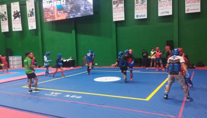 Wushu Sumut Adaptasi Venue PON Beladiri 2025