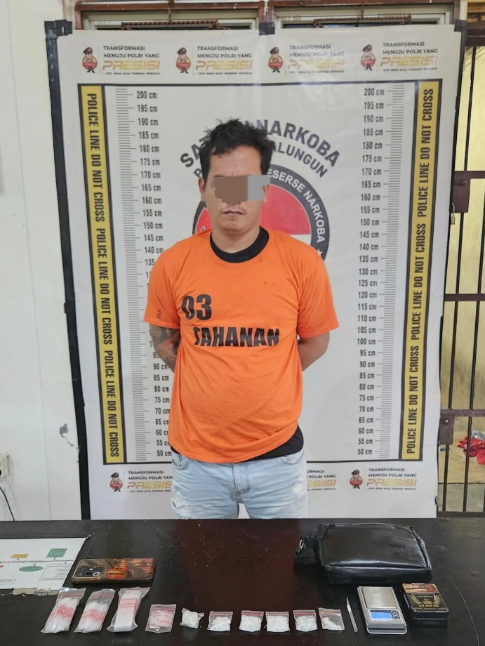 Bandar Sabu 31,58 Gram Diringkus Polres Simalungun Di Lokalisasi Bukit Maraja
