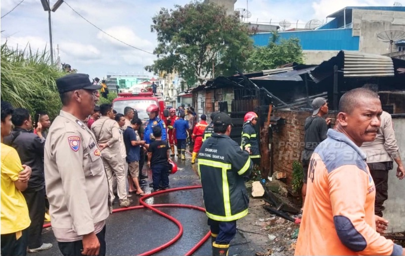 Kebakaran Di Siantar Barat, Polisi Pastikan Tidak Ada Korban Jiwa