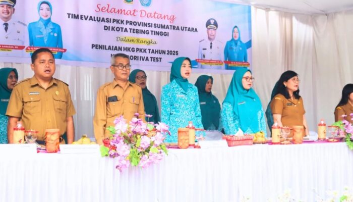 Tebingtinggi Dinilai Tim Provinsi Dalam Lomba Aku Hatinya PKK Dan IVA Test