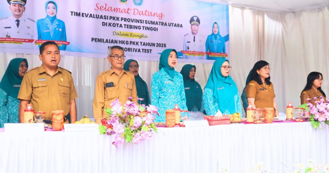Tebingtinggi Dinilai Tim Provinsi Dalam Lomba Aku Hatinya PKK Dan IVA Test