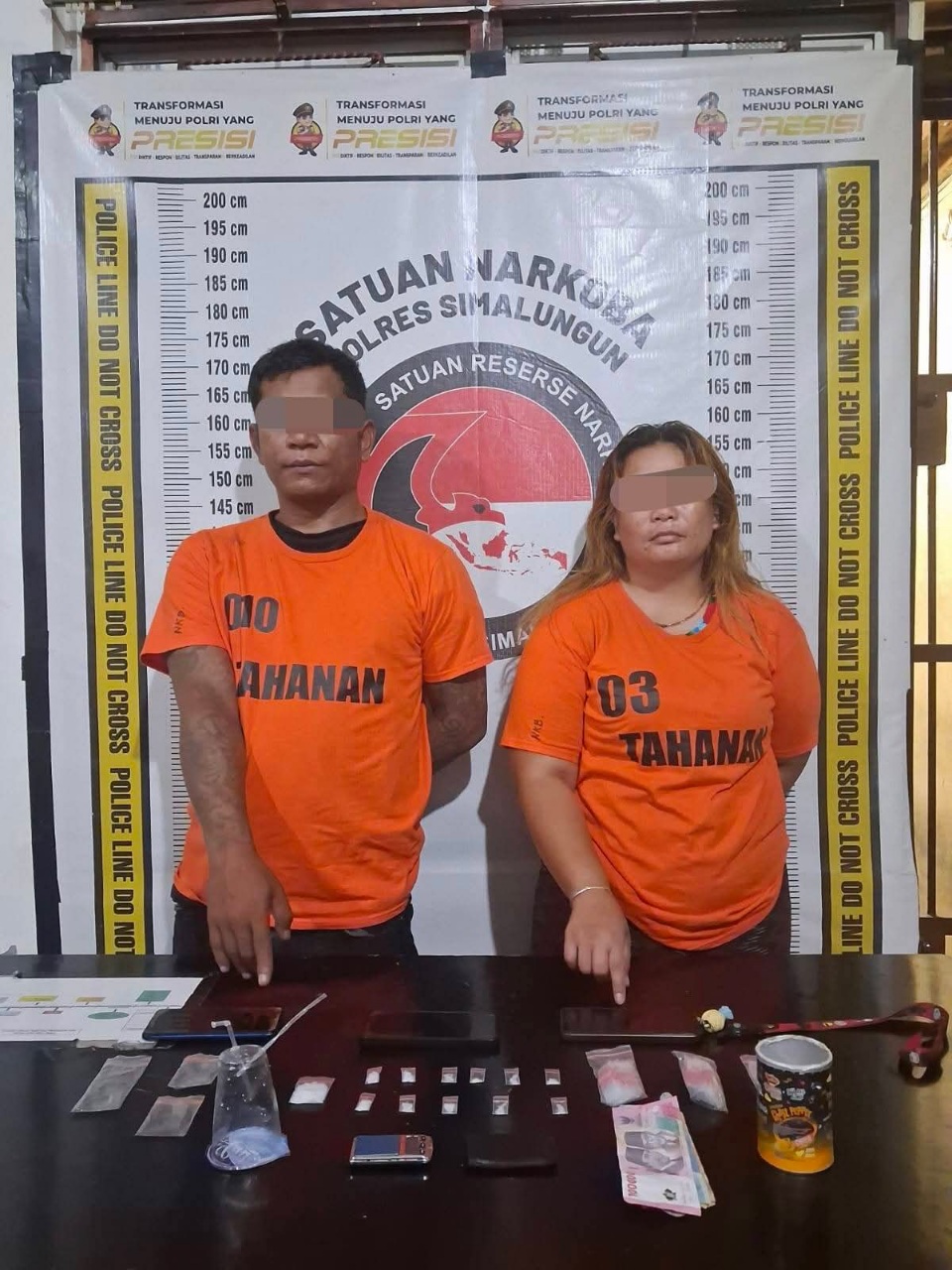 Pasangan Kekasih Bandar Sabu Diringkus Polres Simalungun, 7,93 Gram Diamankan