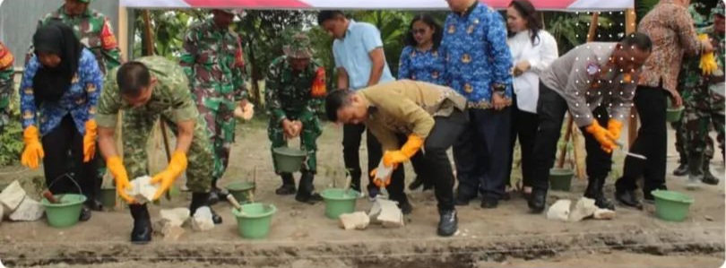 Dandim 0207/Sml Dan Forkopimda Simalungun Dukung Pembangunan Koperasi Desa Merah Putih