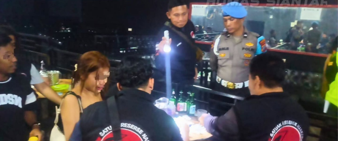 Razia THM, Polres Siantar Tes Urine Pengunjung