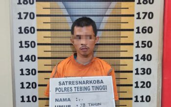 Gedek Diciduk Polres Tebingtinggi, Kedapatan Simpan Sabu Siap Edar