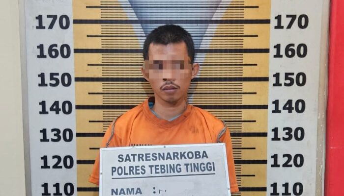 Gedek Diciduk Polres Tebingtinggi, Kedapatan Simpan Sabu Siap Edar