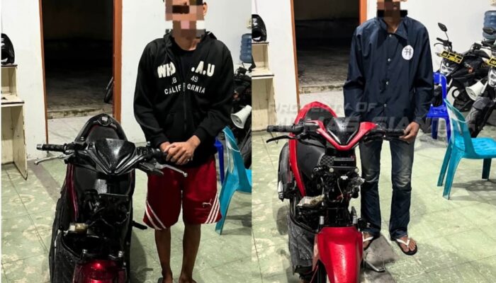 Polres Pematangsiantar Amankan Dua Sepeda Motor Diduga Hendak Balap Liar