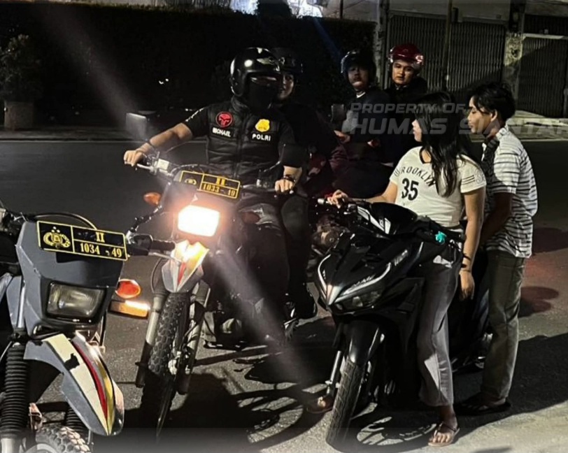Patroli Subuh Polres Pematangsiantar, Tindak 5 Motor Berknalpot Brong