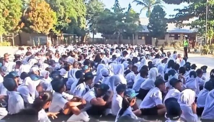 Sat Lantas Polres Pematangsiantar Gelar Edukasi Lalu Lintas Di SMPN 9