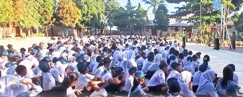 Sat Lantas Polres Pematangsiantar Gelar Edukasi Lalu Lintas Di SMPN 9
