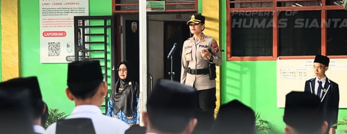 Kapolres Siantar Beri Pesan Moral Di MTsN Lewat Program Police Go To School
