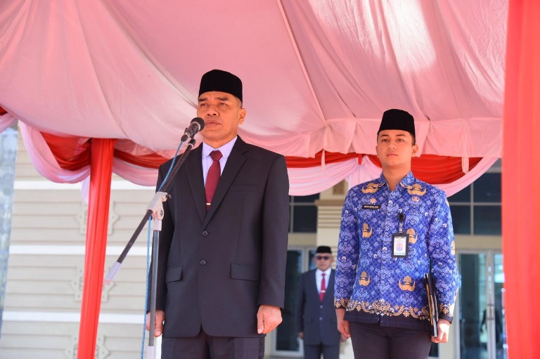 Ketua DPRK Aceh Besar Inspektur Upacara Hari Kesaktian Pancasila 2025